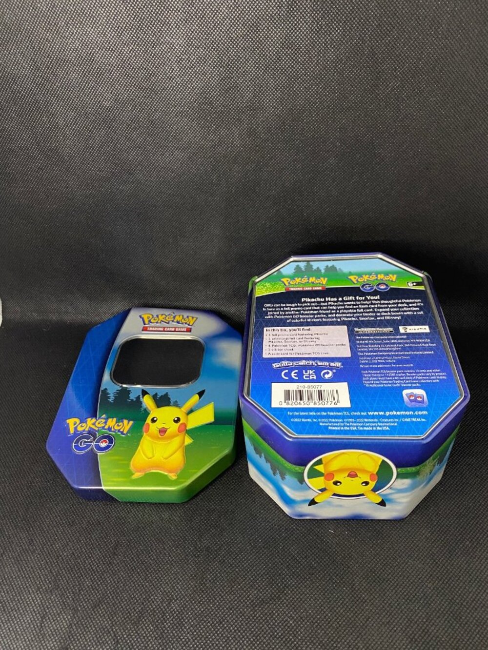 EMPTY Pikachu Blissey Snorlax Pokemon Go Tin Storage Container